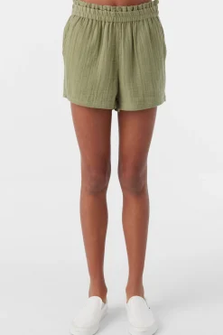 GIRL'S CARLITA CRINKLE DOUBLE GAUZE SHORTS