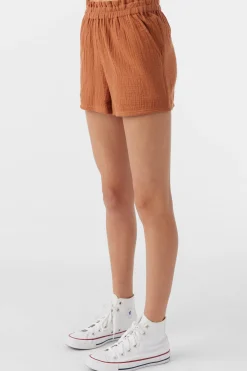 GIRL'S CARLITA CRINKLE DOUBLE GAUZE SHORTS