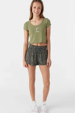 GIRL'S GABI AVA DITSY BEACH SHORTS