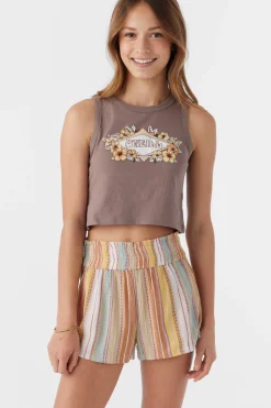 GIRL'S GABI STRIPE BEACH SHORTS