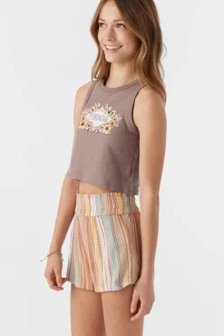 GIRL'S GABI STRIPE BEACH SHORTS