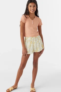 GIRL'S GABI TATIANNA FLORAL BEACH SHORTS