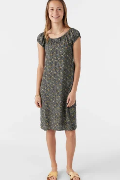 GIRL'S GEMMIE AVA DITSY MIDI DRESS