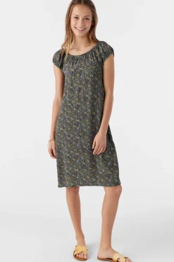 GIRL'S GEMMIE AVA DITSY MIDI DRESS