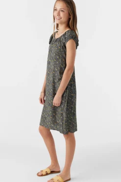 GIRL'S GEMMIE AVA DITSY MIDI DRESS