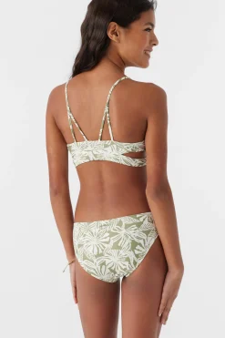 GIRL'S HALFMOON TROPICAL WRAP TOP SET