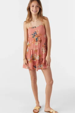 GIRL'S JILLIAN PUNTA TROPICAL TIERED DRESS