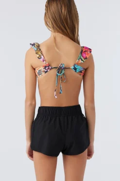 GIRL'S LANE SOLID STRETCH 2" BOARDSHORTS