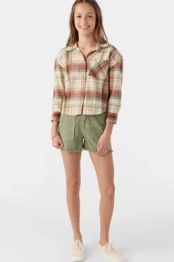 GIRL'S LESLYE FLANNEL SHIRT