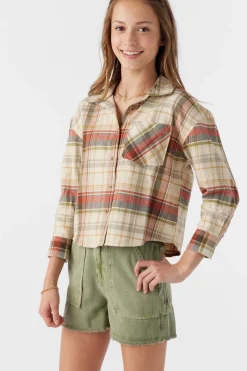 GIRL'S LESLYE FLANNEL SHIRT