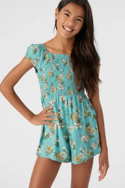 GIRL'S LOREN WOVEN ROMPER