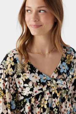 GIRL'S MARI CAMDEN FORAL LONG SLEEVE DRESS