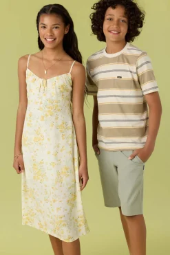 GIRL'S MARRU TATIANNA FLORAL MIDI DRESS