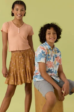 GIRL'S MATTIE KIRA FLORAL SKIRT