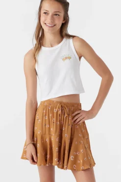 GIRL'S MATTIE KIRA FLORAL SKIRT