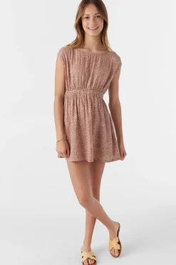 GIRL'S MIKA LORDES ANIMAL SHORT SLEEVE DRESS