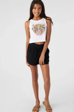 GIRL'S PEACE FLOWER TANK