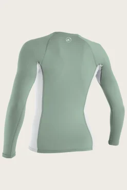 GIRL'S PREMIUM SKINS L/S RASH GUARD