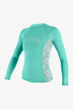 GIRL'S PREMIUM SKINS L/S RASH GUARD