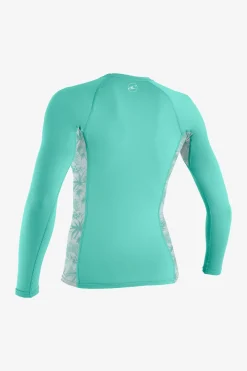 GIRL'S PREMIUM SKINS L/S RASH GUARD