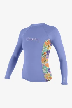 GIRL'S PREMIUM SKINS L/S RASH GUARD