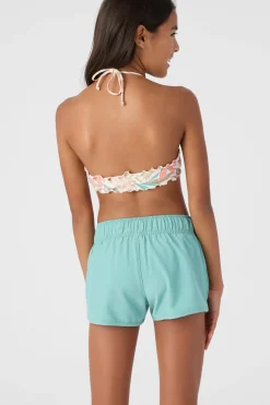 GIRL'S SALTWATER SOLIDS LANE 2" ELASTIC BOARDSHORTS