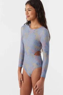 GIRL'S SANDRINE CUT OUT SURF SUIT