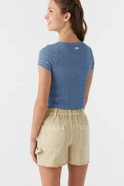 GIRL'S SHELLIE TEXTURED KNIT TOP