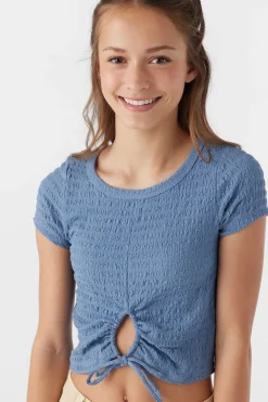 GIRL'S SHELLIE TEXTURED KNIT TOP