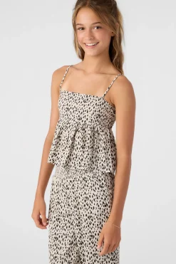 GIRL'S STORIE WOVEN TANK TOP