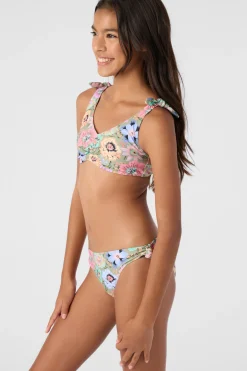 GIRL'S TALITHA FLORAL HANKY TIE TANK & BOTTOMS