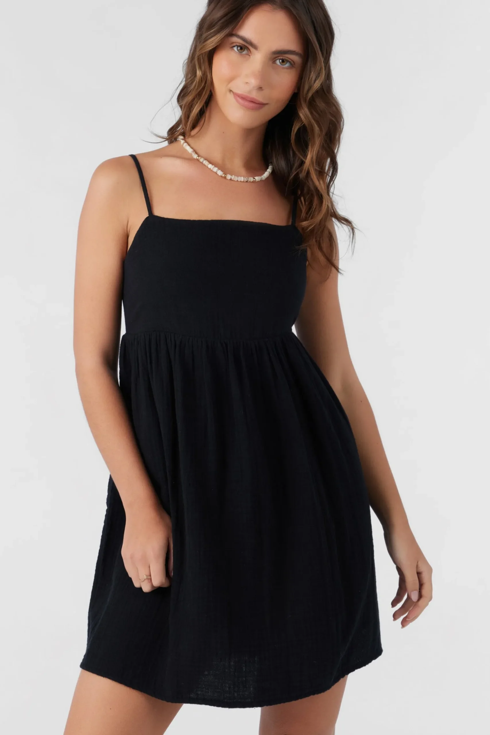 HADIA CRINKLE DOUBLE GAUZE MINI DRESS