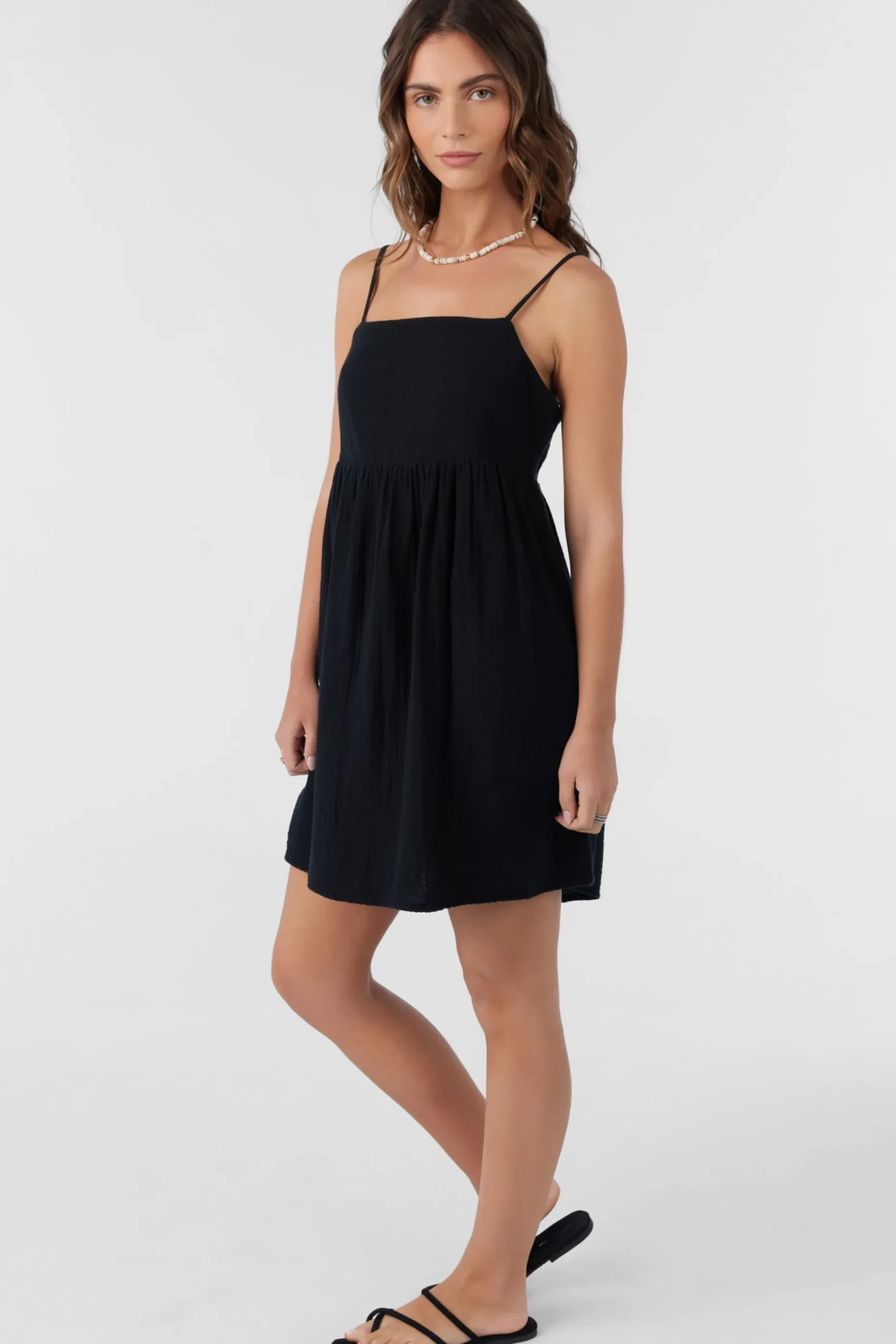 HADIA CRINKLE DOUBLE GAUZE MINI DRESS