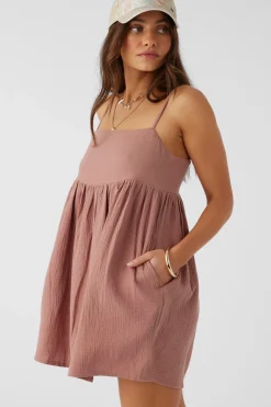 HADIA CRINKLE DOUBLE GAUZE MINI DRESS