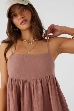 HADIA CRINKLE DOUBLE GAUZE MINI DRESS