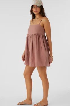 HADIA CRINKLE DOUBLE GAUZE MINI DRESS