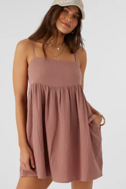 HADIA CRINKLE DOUBLE GAUZE MINI DRESS