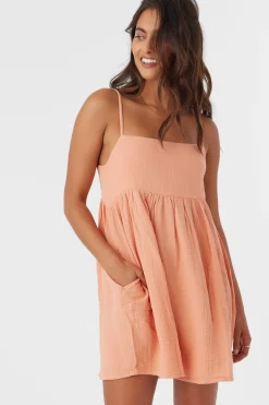 HADIA CRINKLE DOUBLE GAUZE MINI DRESS