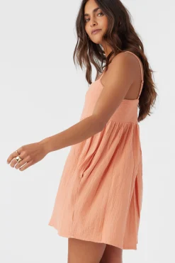 HADIA CRINKLE DOUBLE GAUZE MINI DRESS