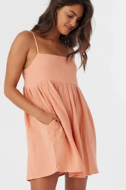 HADIA CRINKLE DOUBLE GAUZE MINI DRESS