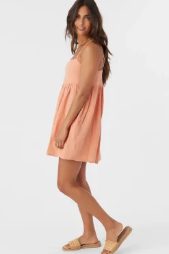 HADIA CRINKLE DOUBLE GAUZE MINI DRESS