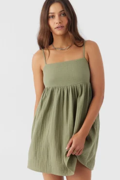 HADIA CRINKLE DOUBLE GAUZE MINI DRESS