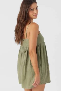 HADIA CRINKLE DOUBLE GAUZE MINI DRESS