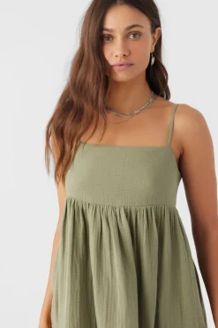 HADIA CRINKLE DOUBLE GAUZE MINI DRESS