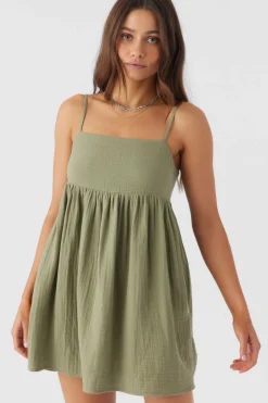 HADIA CRINKLE DOUBLE GAUZE MINI DRESS