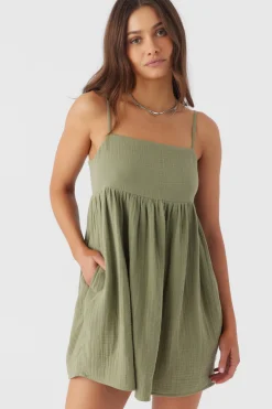 HADIA CRINKLE DOUBLE GAUZE MINI DRESS