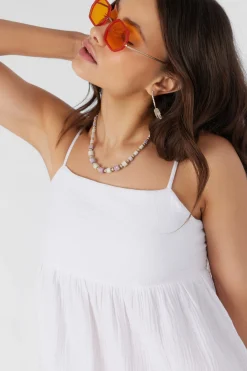 HADIA CRINKLE DOUBLE GAUZE MINI DRESS
