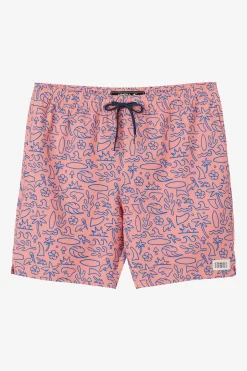 HERMOSA ELASTIC WAIST 17" SWIM TRUNKS