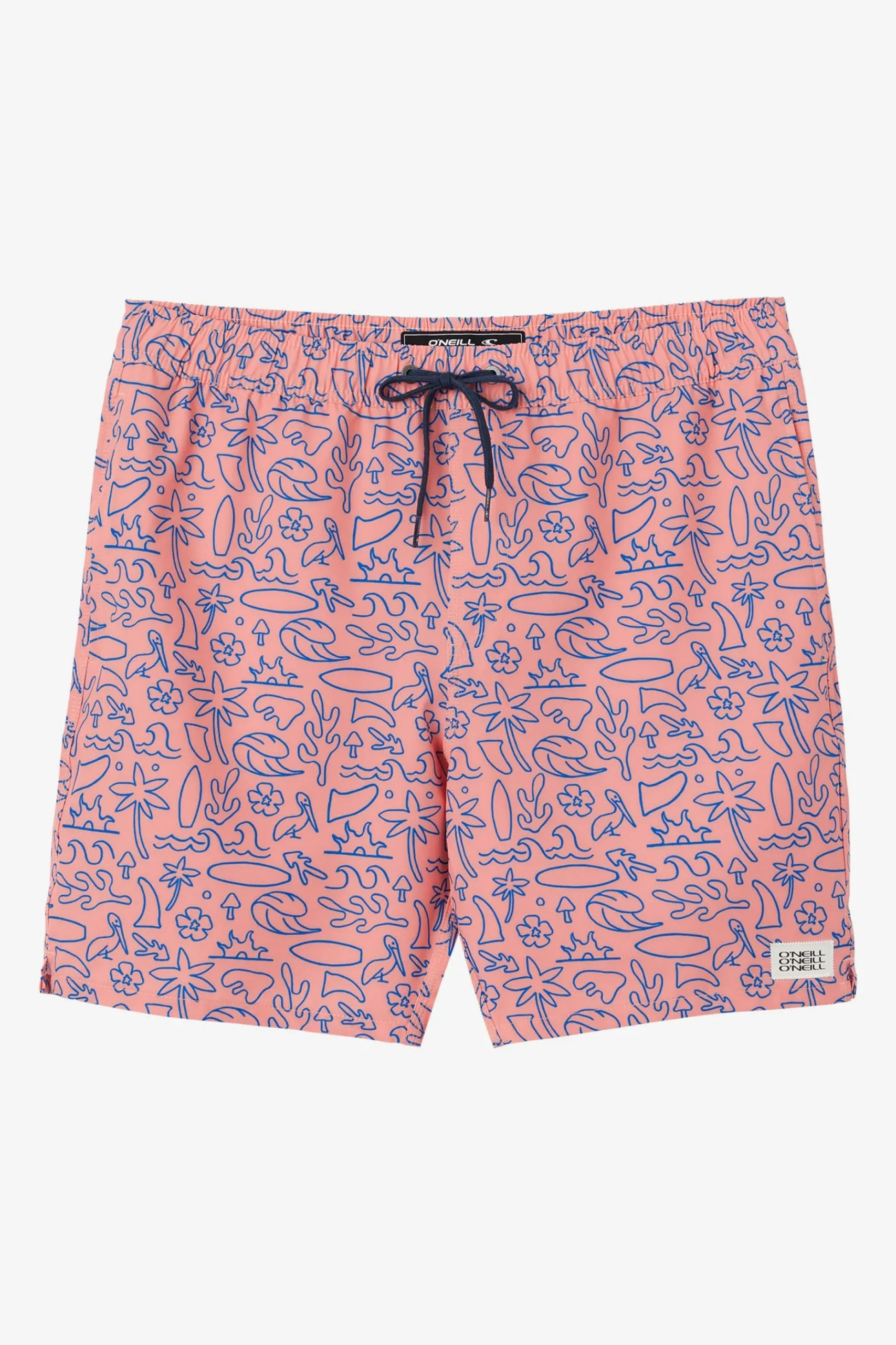 HERMOSA ELASTIC WAIST 17" SWIM TRUNKS