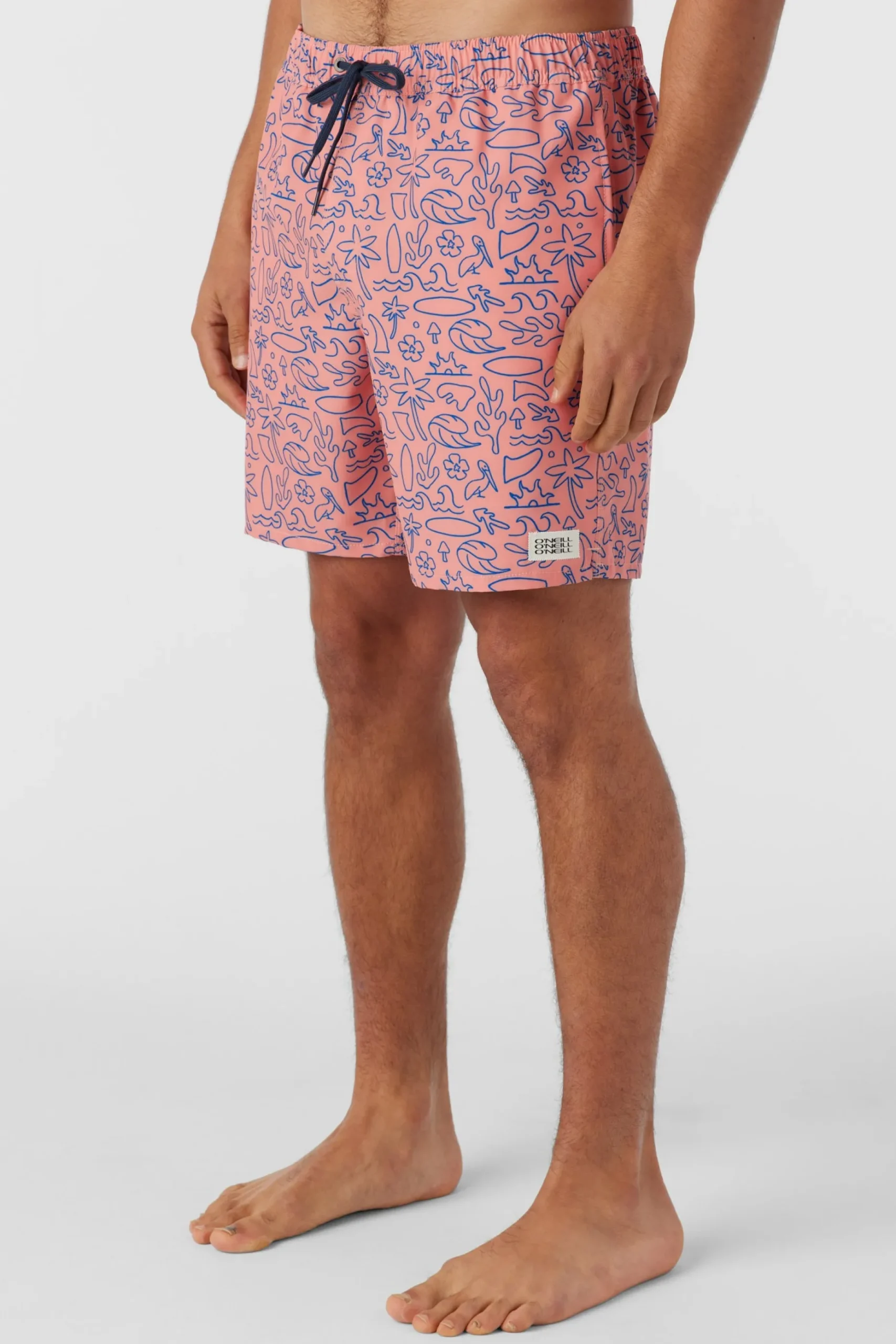 HERMOSA ELASTIC WAIST 17" SWIM TRUNKS